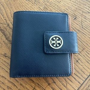 Navy Blue Tory Burch Wallet
